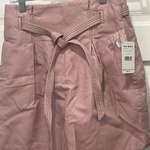 Free People Women's Mauve Swoon Mini Skirt Size 0 MSRP $98